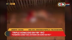 Hallan tres cadáveres con un cartel de advertencia en Yby Yaú