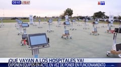 En pleno colapso exponen equipos y generan indignación en redes