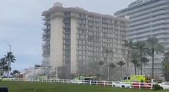 Reportan incendio en zona de búsqueda en el edificio derrumbado
