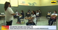 Docentes exigen inmunizarse para volver a clases presenciales