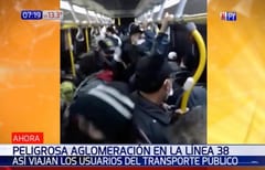 Criminal aglomeración en unidad de transporte