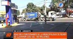 Asaltan a funcionarios de la Municipalidad de Ñemby y se llevan G. 172 millones