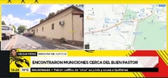 Hallan municiones en inmediaciones del Buen Pastor