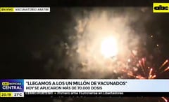 Gobierno festeja con bombas el millón de vacunados