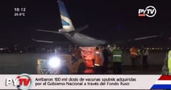 Llegan al país 100.000 vacunas Sputnik V
