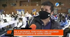 Hombre no accede a dosis por aparecer como vacunado