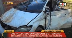 Pareja muere tras sufrir vuelco de automóvil en el este