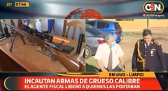 Fiscal libera a detenidos por portar armas de uso civil no permitido