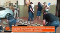 Capturan a policía que transportaba marihuana en Pedro Juan