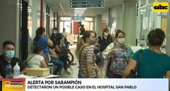 Investigan caso sospechoso de sarampión en el Hospital San Pablo