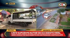 Caen sospechosos de causar accidente fatal en Capiatá
