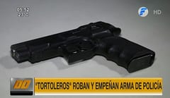 “Tortoleros” son detenidos luego robar y empeñar arma de policía