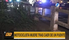 Motociclista fallece tras caer a un cauce hídrico en Capiatá
