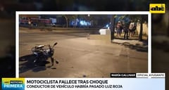 Motociclista muere tras chocar contra automóvil