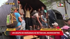 Militares trasladan a comunidades a parte de los manifestantes