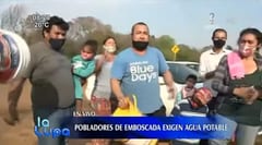 Pobladores de Emboscada exigen agua potable