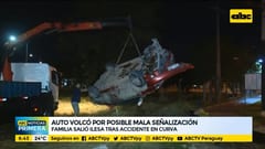 Conductor vuelca en “rulo” de la autopista Ñu Guasu