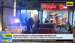 Motochorros se llevan dinero de local de Biggie
