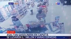 Delincuentes se llevan G. 1 millón y latas de cerveza de surtidor