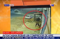 Detienen a un militar y otros dos hombres por intentar robar un compresor de aire