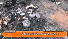 Hombre fallece calcinado en su vivienda