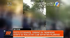 Estudiantes se toman a los golpes tras fiesta de despedida