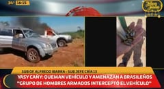 Destruyen y queman vehículos de brasileños en Yasy Kañy