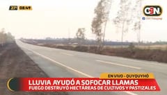 Lluvia ayuda a sofocar las llamas en Quyquyhó
