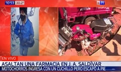 Hombre termina huyendo antes de cometer asalto en farmacia