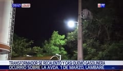 Problema en transformador de la ANDE pone en peligro un surtidor