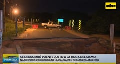 Vecinos afirman que puente colapsó a causa de lluvias
