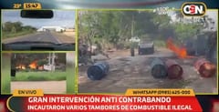 Incautan miles de litros de combustible de contrabando tras incendio
