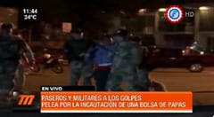 Bolsa de papas genera pelea entre paseros y militares en Encarnación