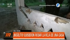 Intentan robar rejas de una vivienda en barrio capitalino