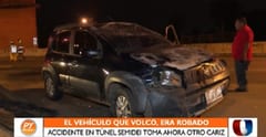 Vehículo vuelca en Semidei y resulta ser robado