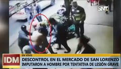 Hombre desnudo ataca a embarazada en el Mercado de San Lorenzo