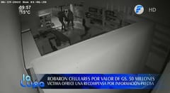 Delincuentes se llevan celulares por más de G. 50 millones