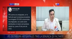 IPS repone antigripales tras denuncias de faltante