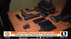 Detienen a tres sospechosos con llaves maestras de vehículos