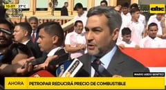 Abdo anuncia que Petropar reducirá el precio de ciertos combustibles
