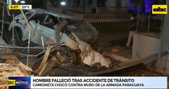 Joven muere tras choque contra entrada de la Armada