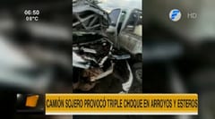 Camión sojero se lleva todo por delante en Arroyos y Esteros