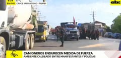 Reportan primeros roces entre policías y manifestantes en Acceso Sur