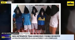 Detienen a “autores y cómplices” de asesinato para robar una moto