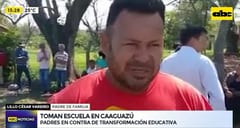Padres toman institución educativa en repudio a la Transformación Educativa