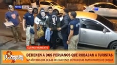 Detienen a dos peruanos por robo a turistas de Odesur