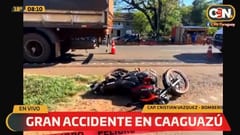 Motociclista muere arrollado por camión en Caaguazú