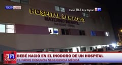 Mujer da a luz en el inodoro del Hospital San Pablo