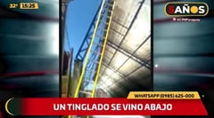 Caída de tinglado deja seis personas heridas en Mariano