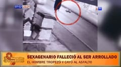 Hombre muere arrollado tras tropezar y caer al asfalto